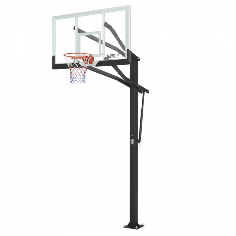 Баскетбольная стойка стационарная UNIX Line B-Stand-PC 72"x42" (180 х 105 см) R45 H230-305 см