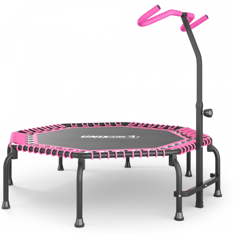 Батут спортивный UNIX Line Фитнес / Fitness Premium (127 см) розовый