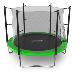 Батут UNIX Line Simple 10 ft (305 см) с внутренней защитной сеткой, зеленый
